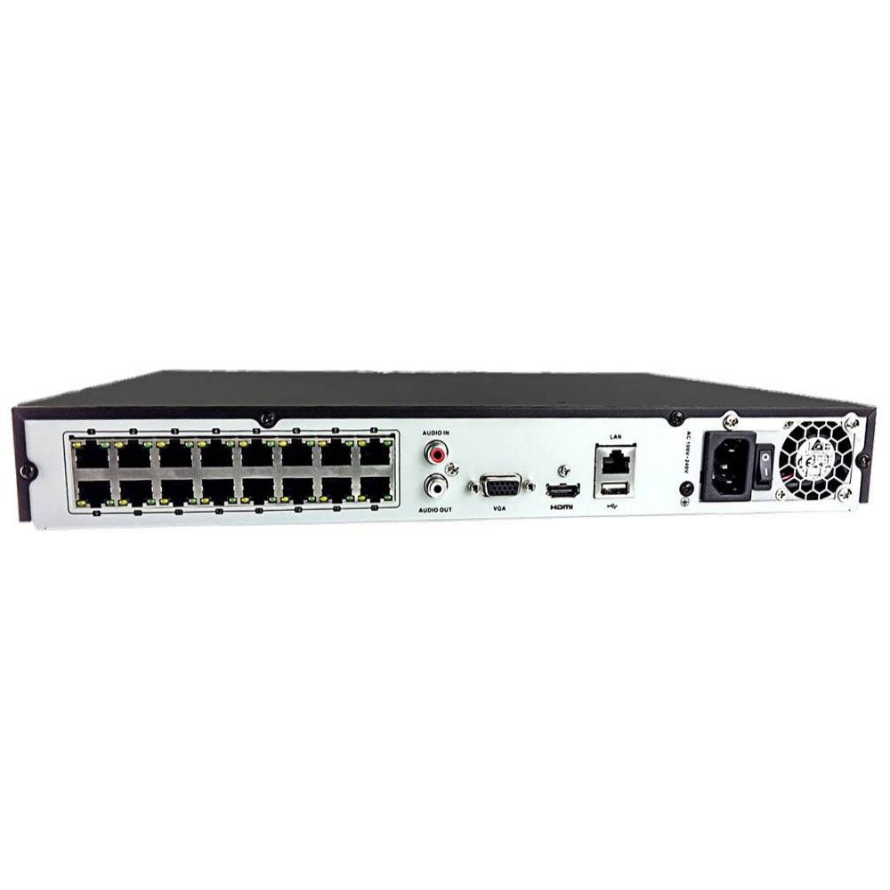 NVR-216MH-C/16P HiLook 16 channel 8MP 4K POE NVR recorder H.265 160Mbps