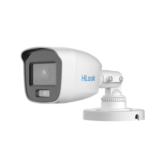 THC-B159-MS 2.8mm HiLook 5MP 3K ColorVu HD-TVI analogue bullet camera with built-in mic and 20m LED
