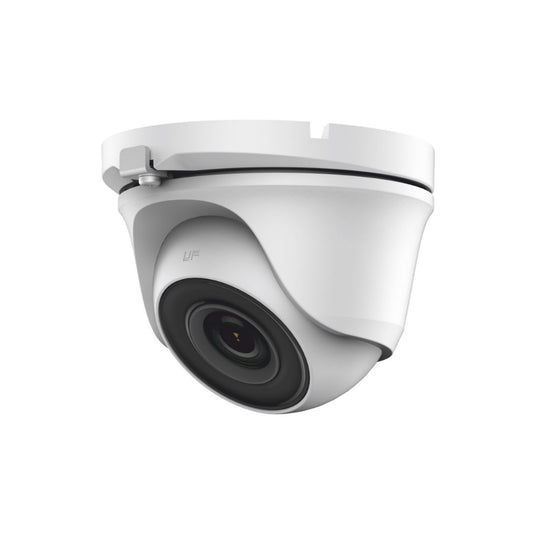 THC-T120-MS 2.8mm HiLook 2MP 1080P HD-TVI analogue turret camera with built-in mic and 20m IR in white