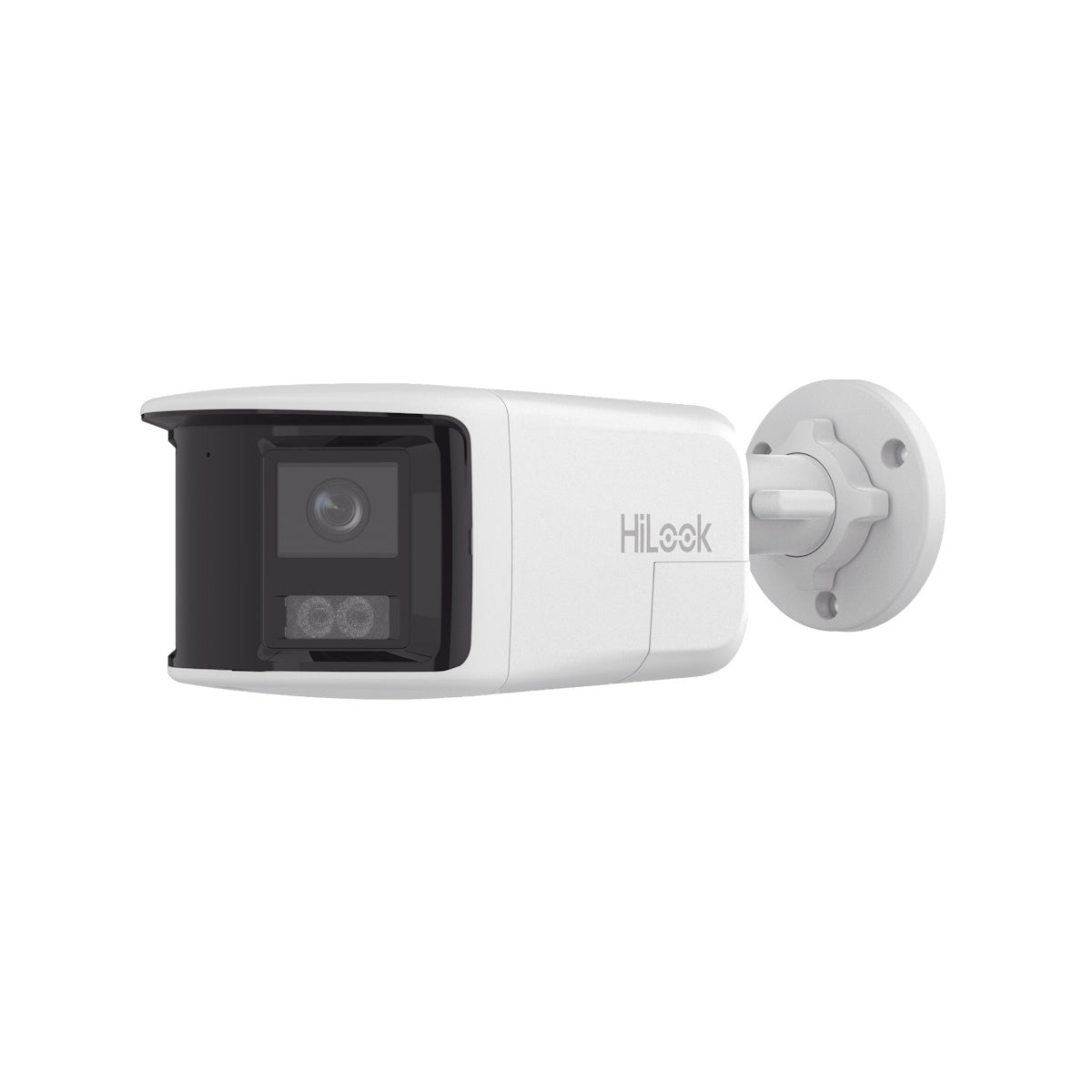 IPC-B480HAD-LUF/SL 2mm HiLook 8MP 180 Degrees Hybrid IP POE network turret camera with 30m IR & LED, Two-way Audio
