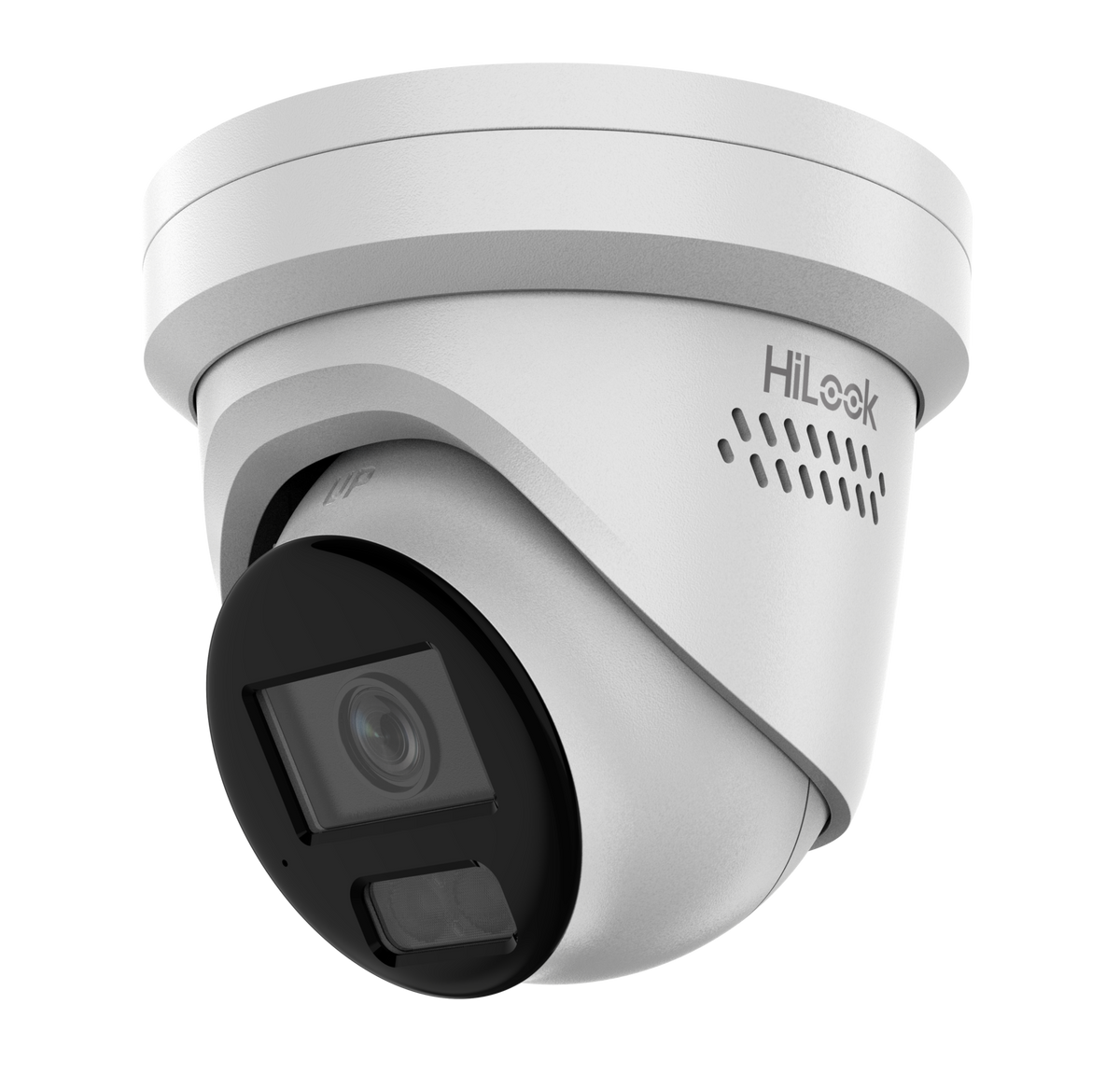 IPC-T2120HAP-LUF/SL 2.8mm HiLook 12MP Hybrid IP Network Turret Camera with Two-way Audio, Siren & Strobe and 30m IR & White Light