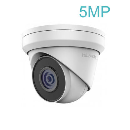 IPC-T250H-MU 2.8mm HiLook 5MP IP POE network turret camera with 30m IR, built-in mic