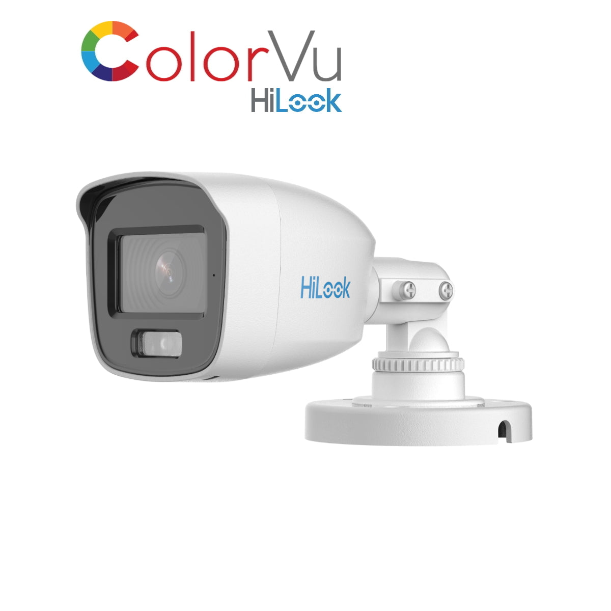 THC-B159-MS 2.8mm HiLook 5MP 3K ColorVu HD-TVI analogue bullet camera with built-in mic and 20m LED